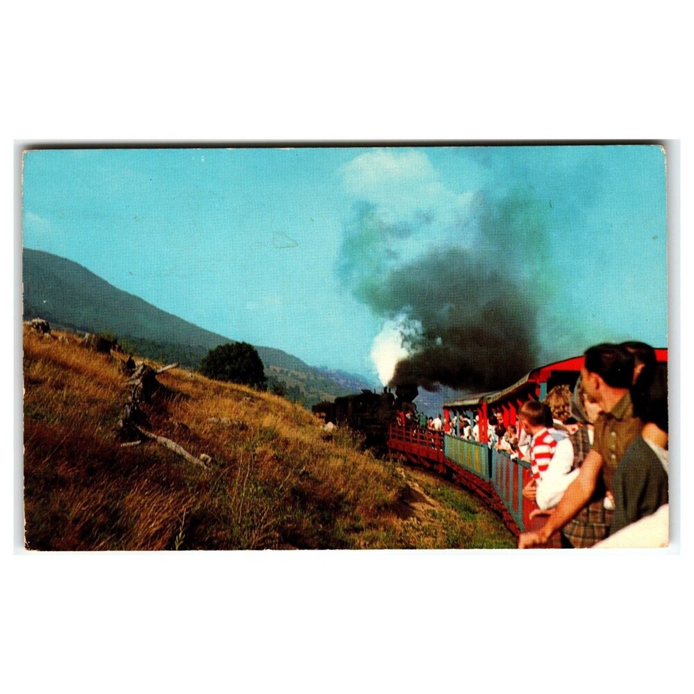 CASS SCENIC RAILWAY West Virginia Steam Train Mountain View Postcard